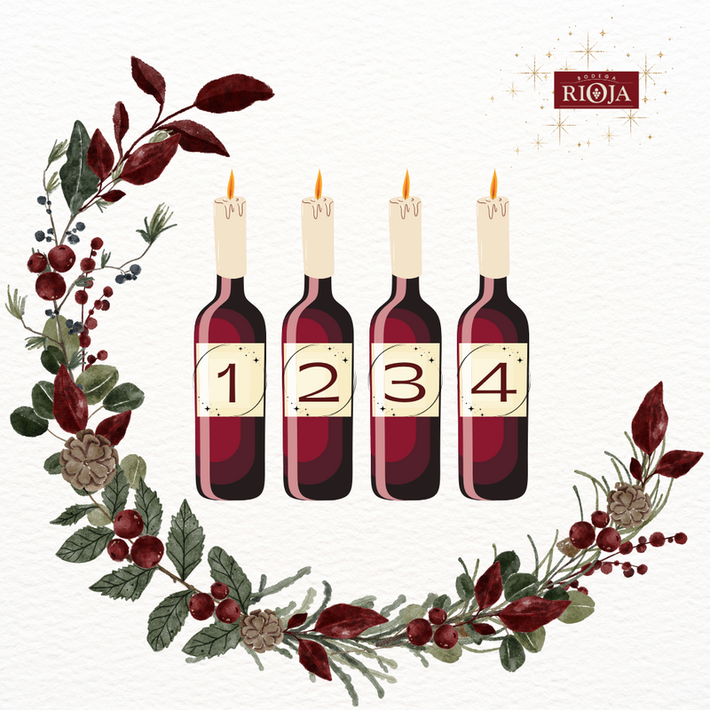 WEIN-ADVENTSKRANZ